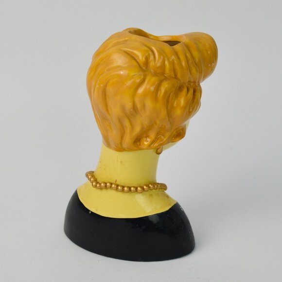 Dennis East Ceramics 2001 Vintage Lady Head Vase - Picture 3 of 6